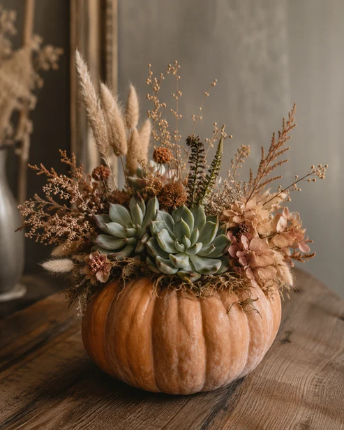 Pumpkin Succulent & Dried Botanicals Workshop